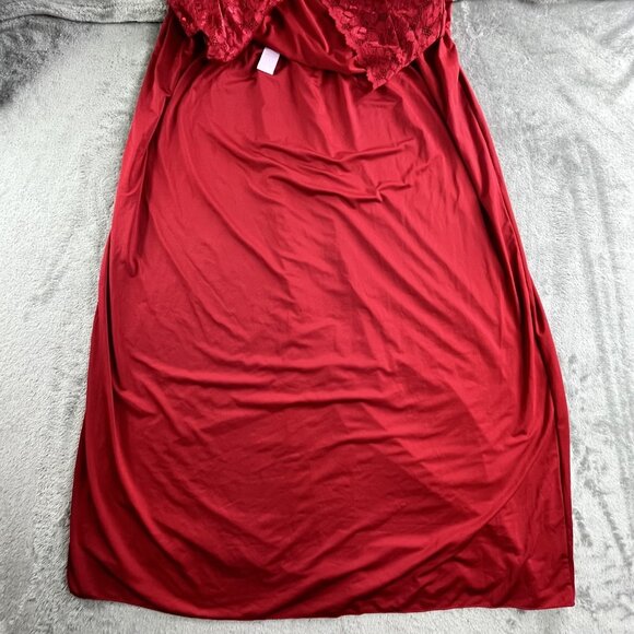 Amoureuse Dress Womens Medium Lace Short Sleeve V Neck Empire Maxi Gown Elegant - Picture 9 of 9